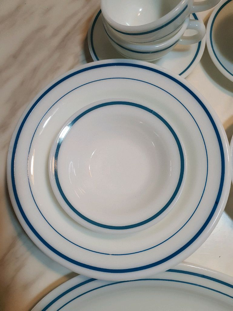 단종된 추억의 빈티지 파이렉스 블루밴드 개당값--5