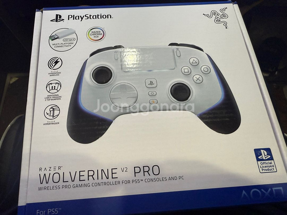 PS5 레이저 Wolverine V2 Pro White--1