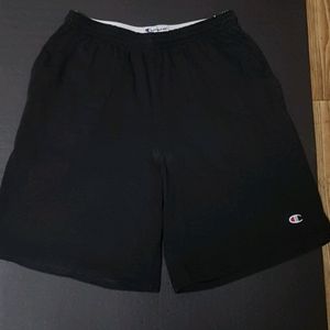 챔피온 면 트레이닝 반바지 M 블랙