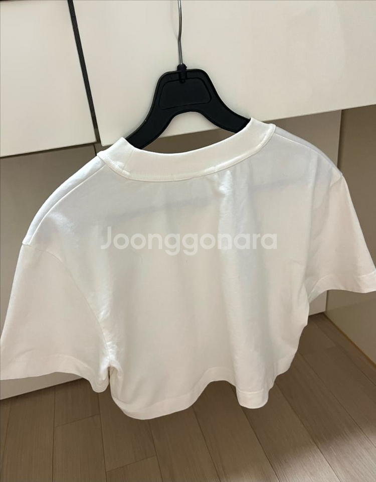 21 알렉산더왕 제니 크럼블 로고 크롭 티셔츠 반팔티--1