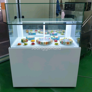 카페용 마카롱 샌드위치 냉장 쇼케이스 앞1단뒤2단