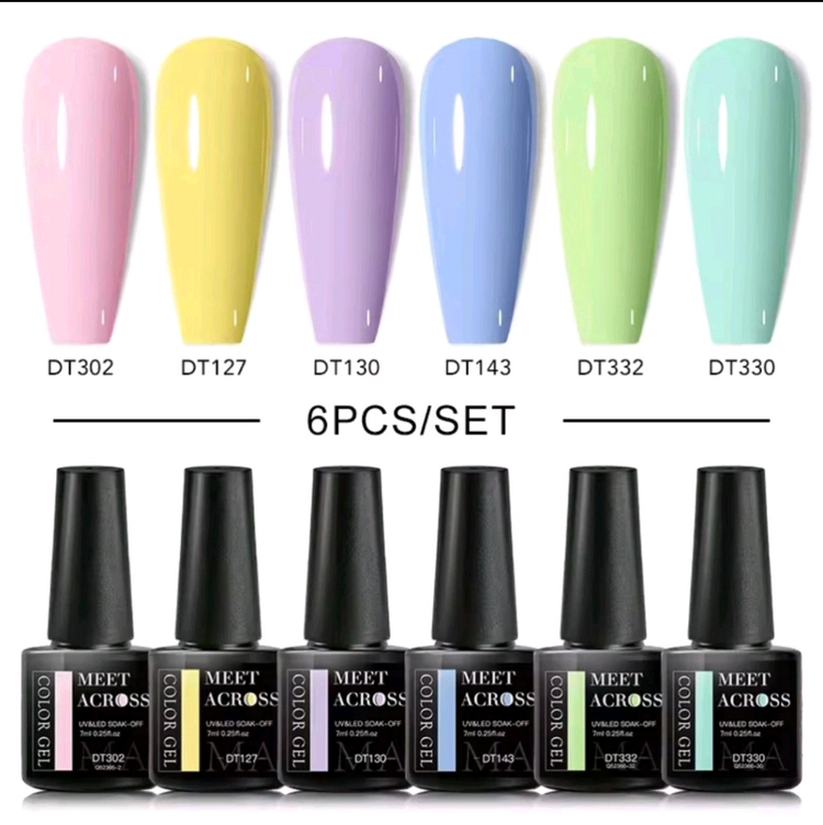 미니6종_파스텔 젤네일 6종 세트 (7ml*6) 이미지