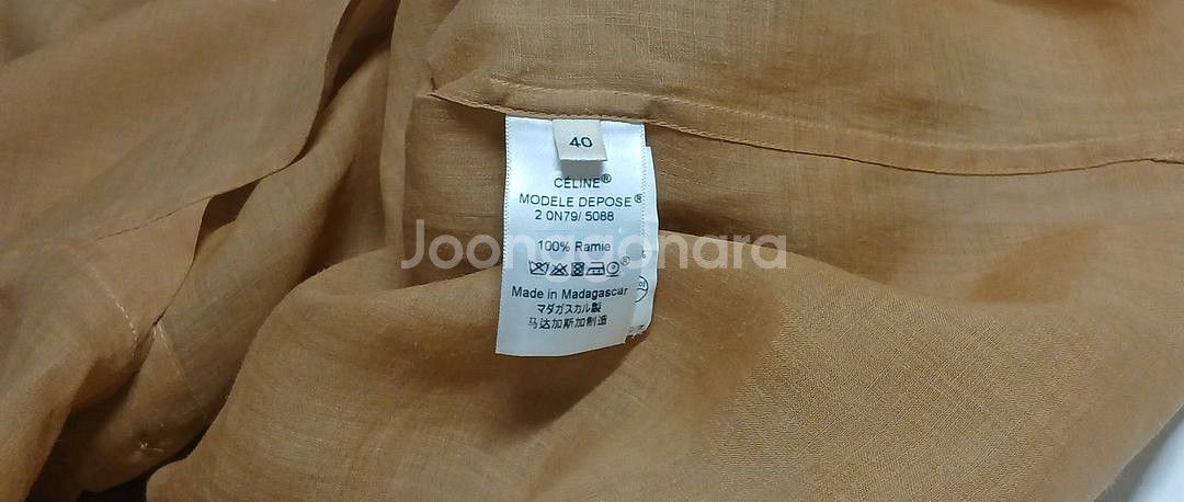 셀린느 린넨 셔츠 사이즈40--3