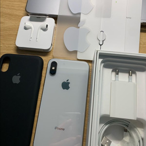 미사용급 아이폰XS 실버 256GB 풀박스