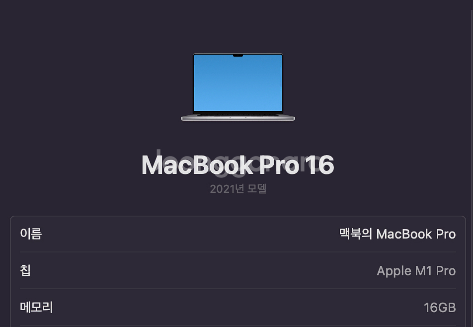 맥북 M1 Pro 16인치 16GB 1Tb 팝니다--1