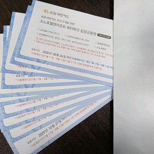 국민 로블카드 워터파크 이용권