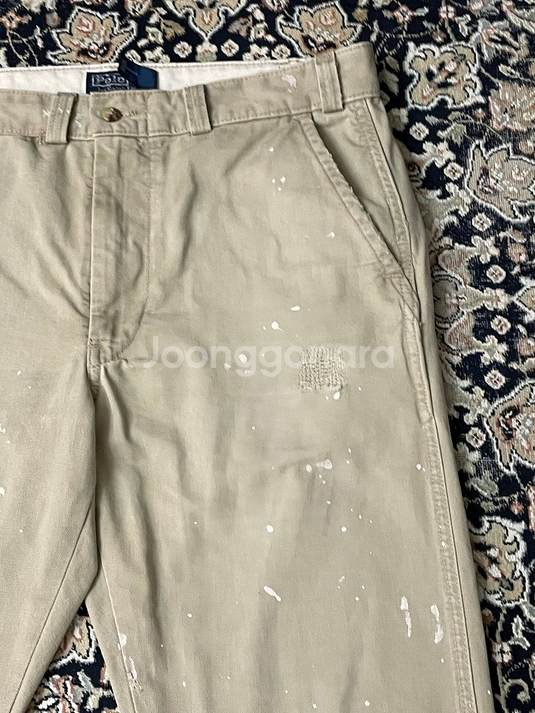 폴로 랄프로렌 남성 샐린저 코튼 페인트 스플래터 디스트--1