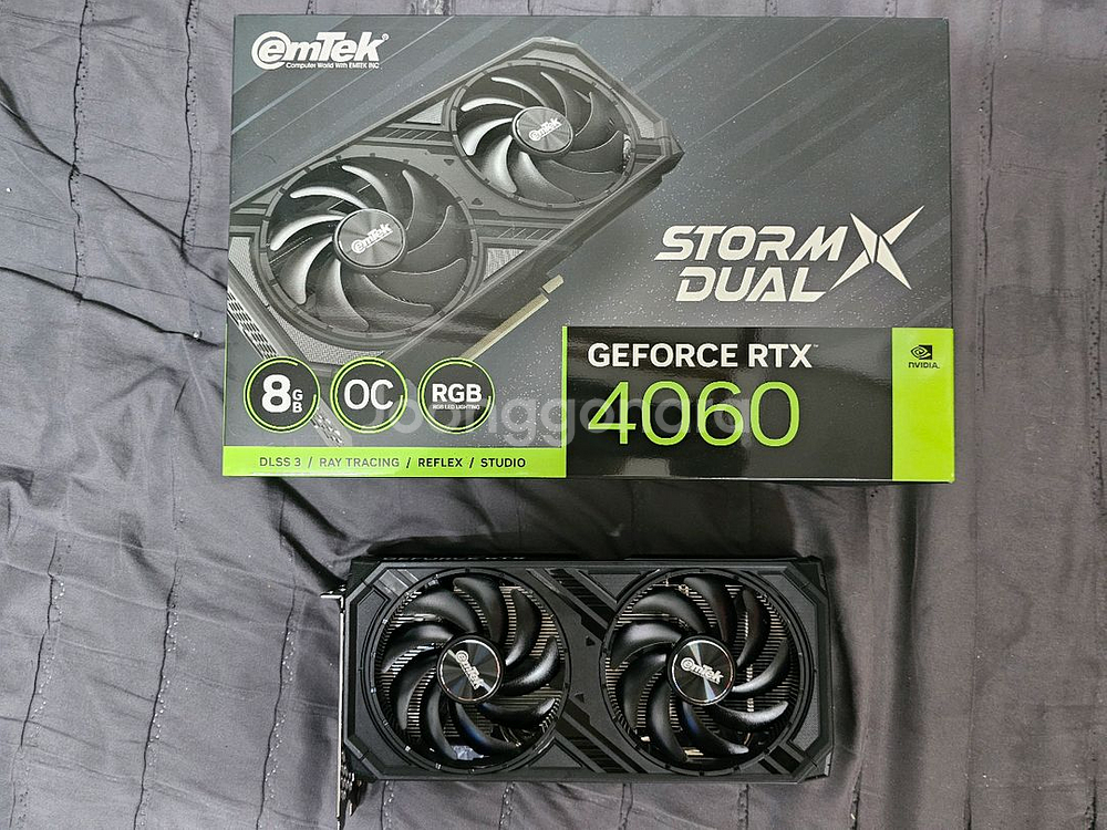 이엠텍 지포스 RTX 4060 스톰 듀얼 팝니다.--0