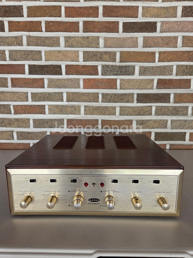 SCOTT 299A mk2 EL84 앰프 텔레푼켄풀셋--0
