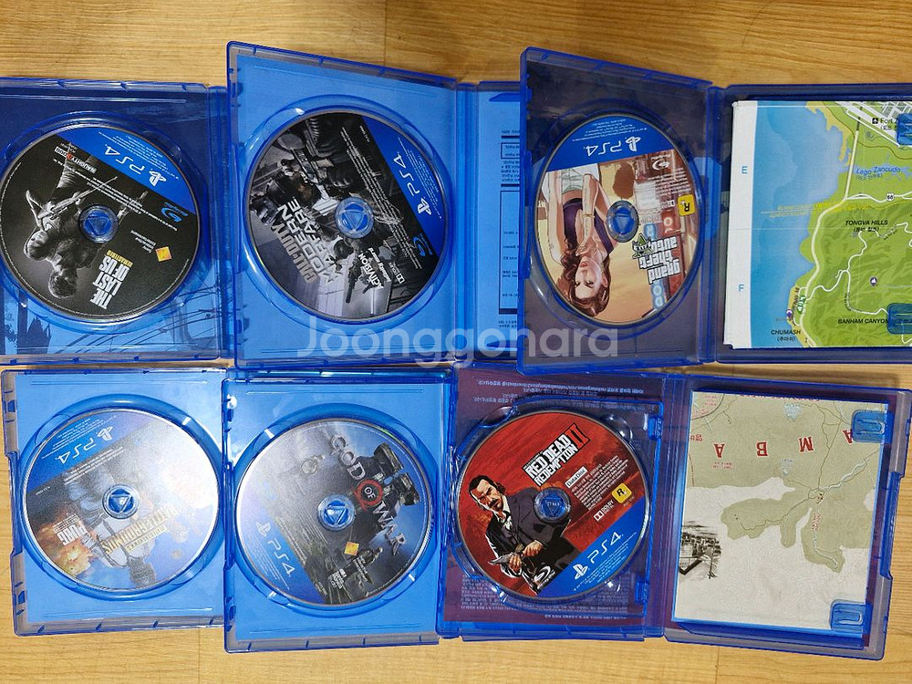 PS4 게임팩 6종--1