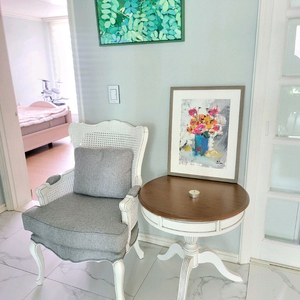 엔틱1인의자 쇼파 테이블