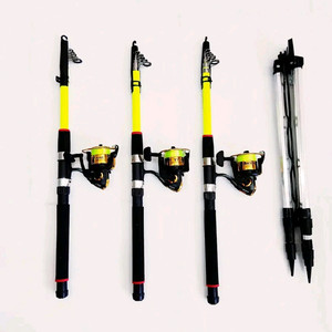 원투낚시대3m 3대+4000번릴 3대+릴줄+삼각