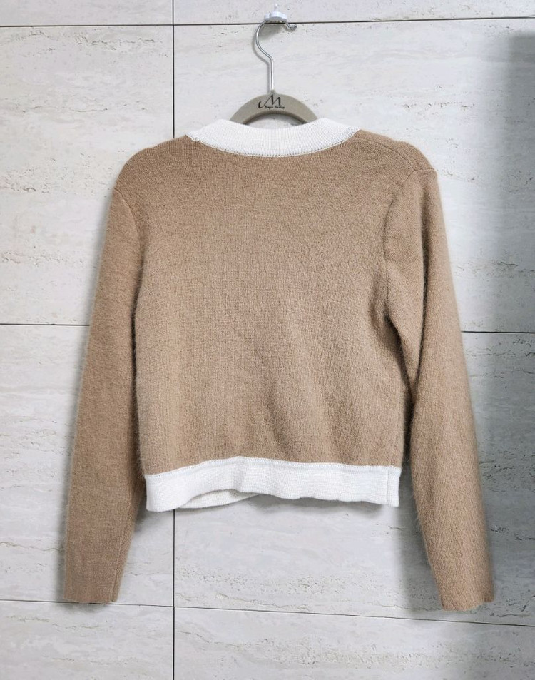 산드로 배색 가디건 80 이미지