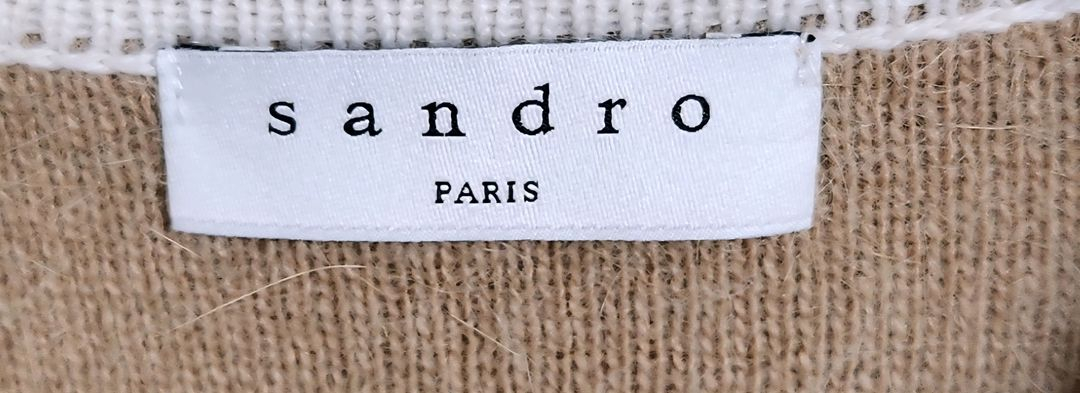 산드로 배색 가디건 80 이미지