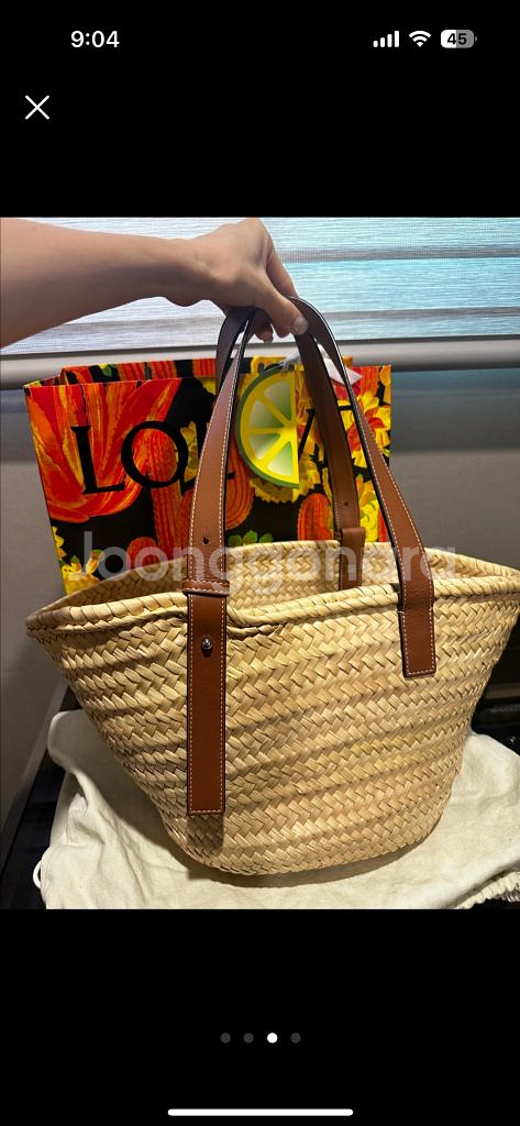로에베 바스켓백 미디움--2