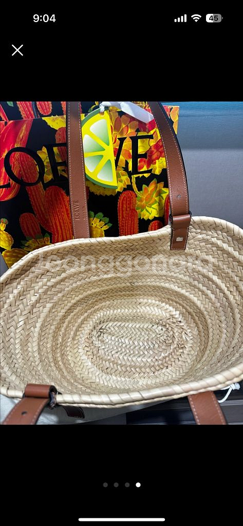 로에베 바스켓백 미디움--3