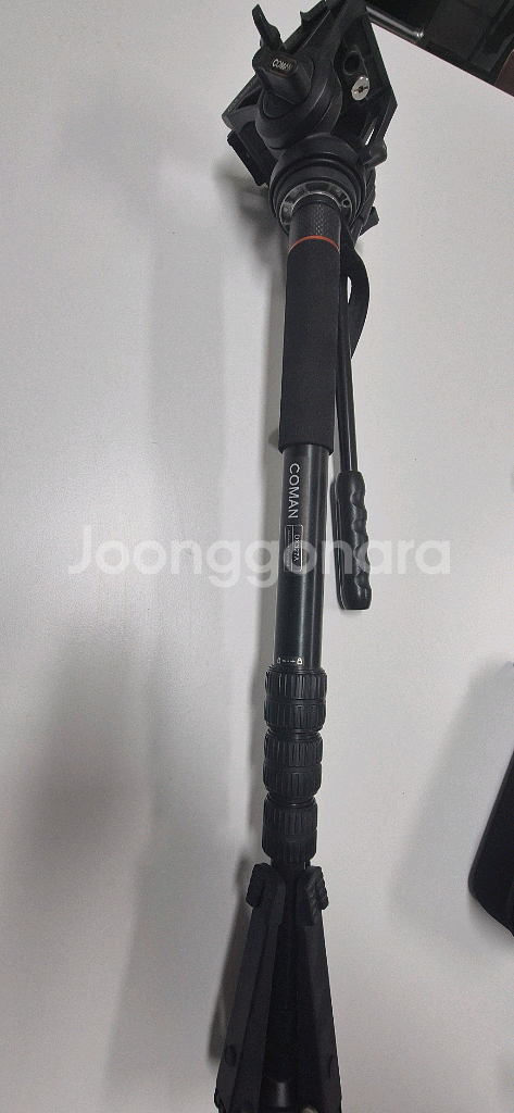 COMAN 코만 DX327A 4단 카본 영상용 모노포드--0
