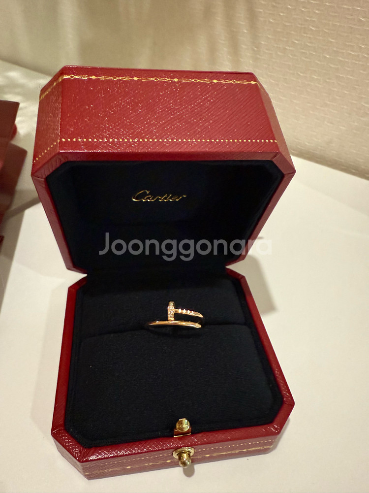 까르띠에 저스트 앵 끌루 다이아 링 미착용 새상품입니다--0
