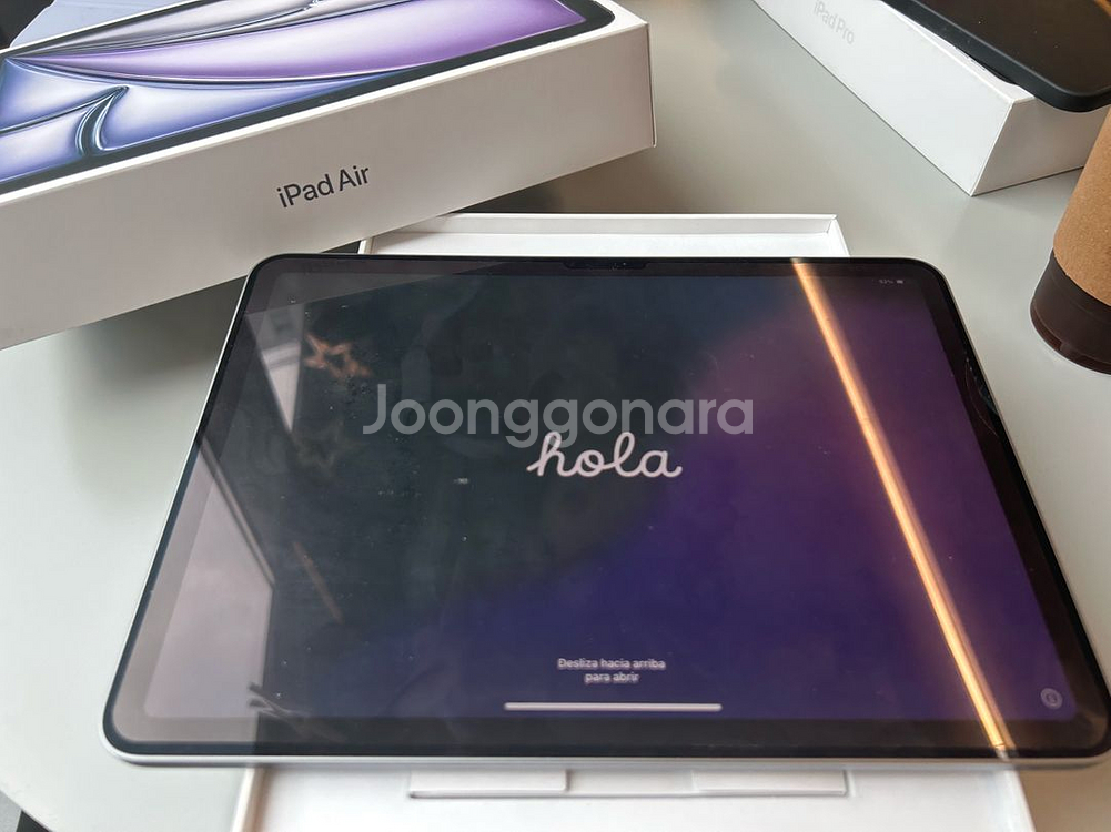 아이패드에어 11 m3 와이파이 128GB+충전기--0