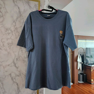 새상품) 베어 프린팅 오버핏 반팔 (XL/105)