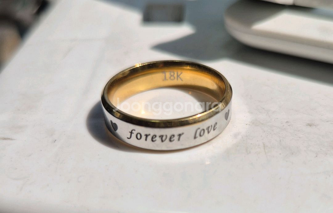 18k 금반지 도금 love 레터링 9호--0