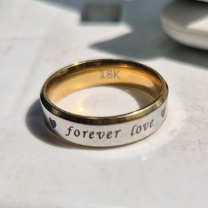 18k 금반지 도금 love 레터링 9호