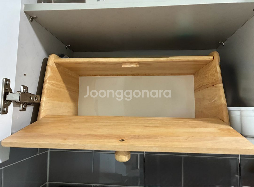 우드 보관함 브레드박스--1