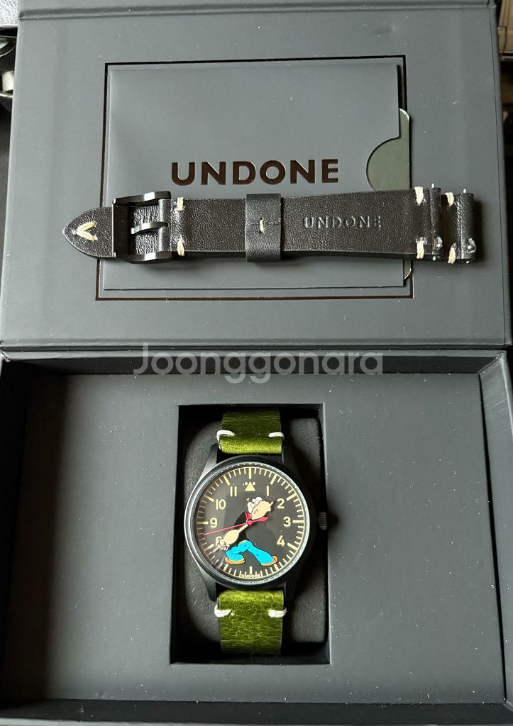 언던(undone) 시계 뽀빠이 95주년 멤버 에디션--5
