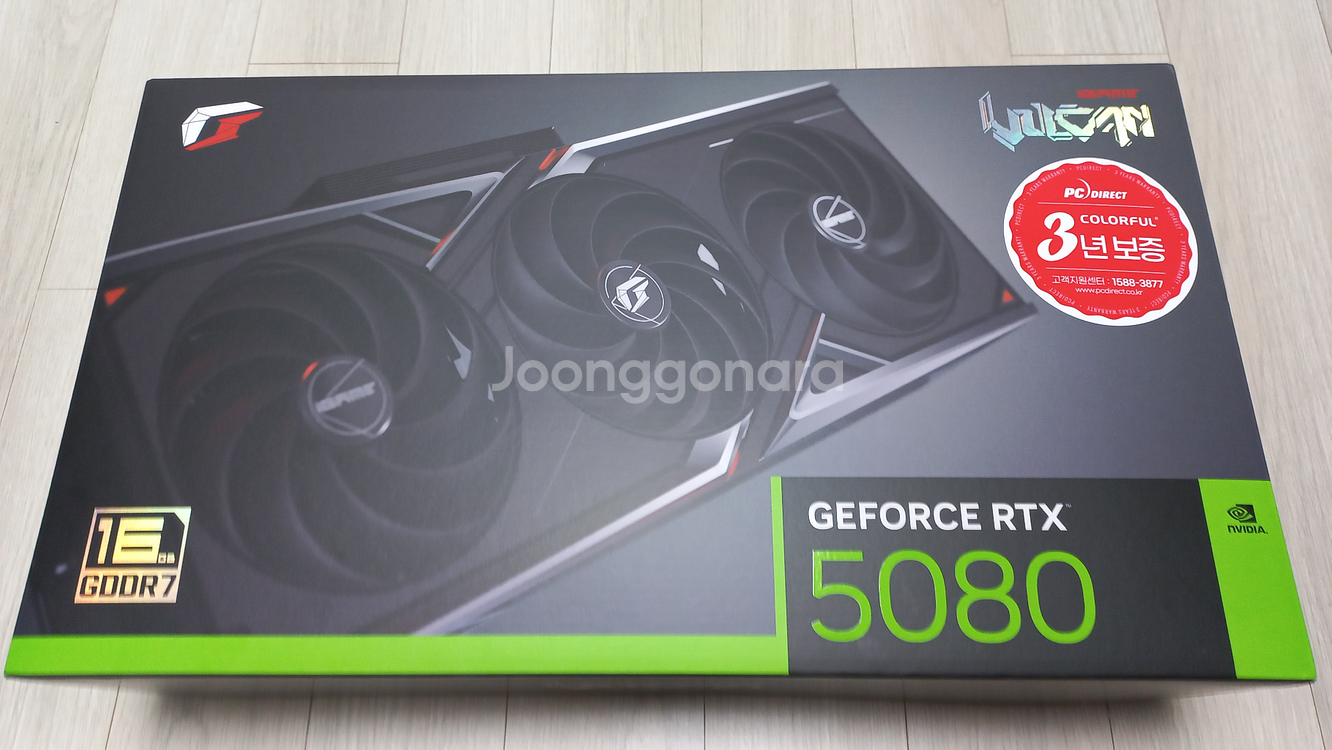 컬러풀 RTX 5080 불칸 블랙--0