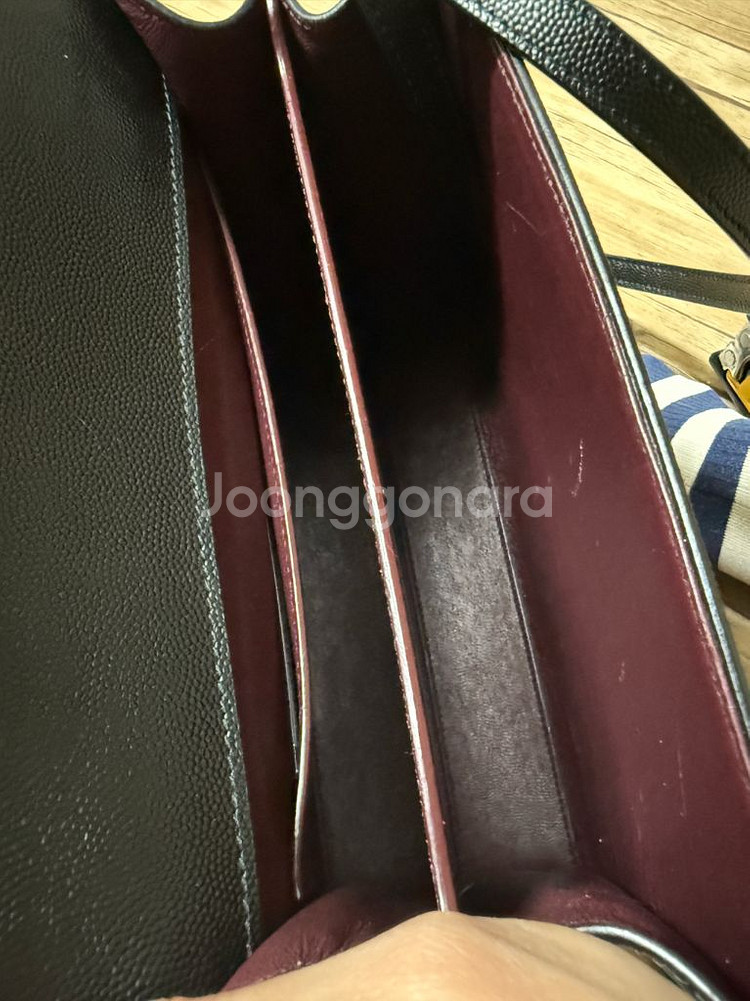 생로랑 카산드라 탑핸들 크로스백--5