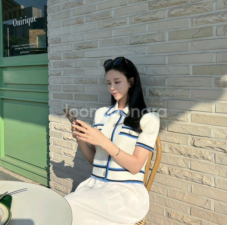 트위드 크롭 자켓 새상품 헤이에스 엉넬 서쿠키 칙스라벨--5