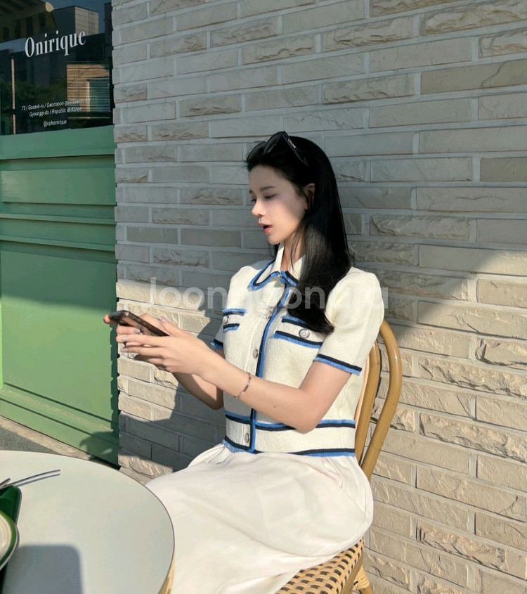 트위드 크롭 자켓 새상품 헤이에스 엉넬 서쿠키 칙스라벨--6