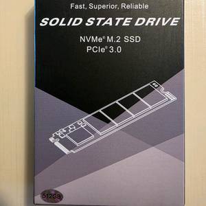 NVMe M.2 SSD 512GB 미개봉
