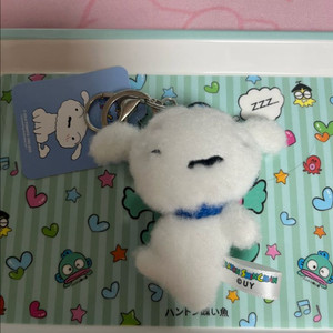 흰둥이 인형 키링 (새상품)