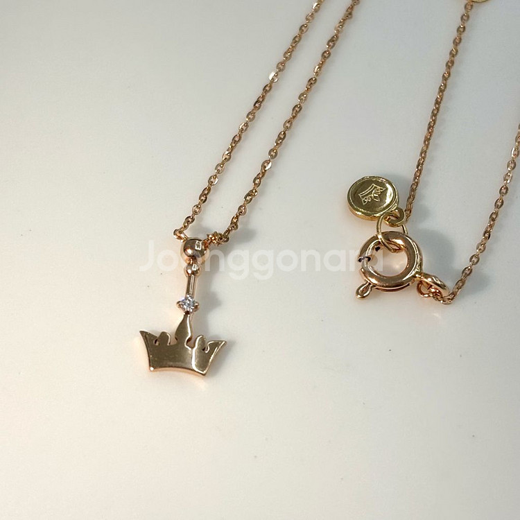 14k 왕관 목걸이--1