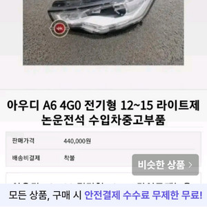 아우디 A6 4G0 12~15 운전석라이트