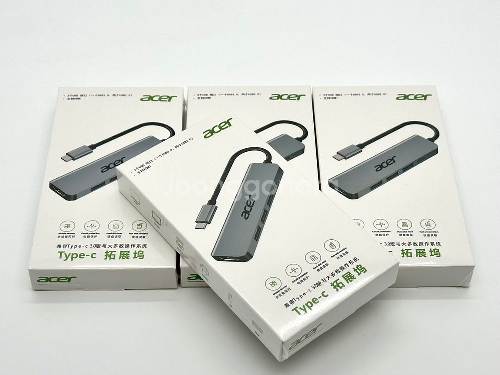 새상품 미개봉 acer 정품 type-c 허브 5in1--0