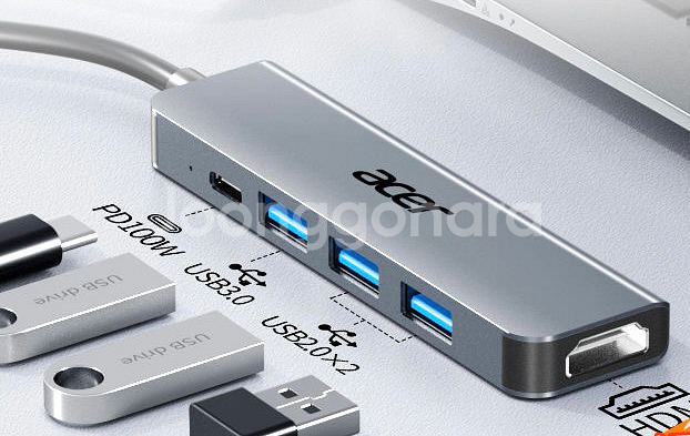 새상품 미개봉 acer 정품 type-c 허브 5in1--1