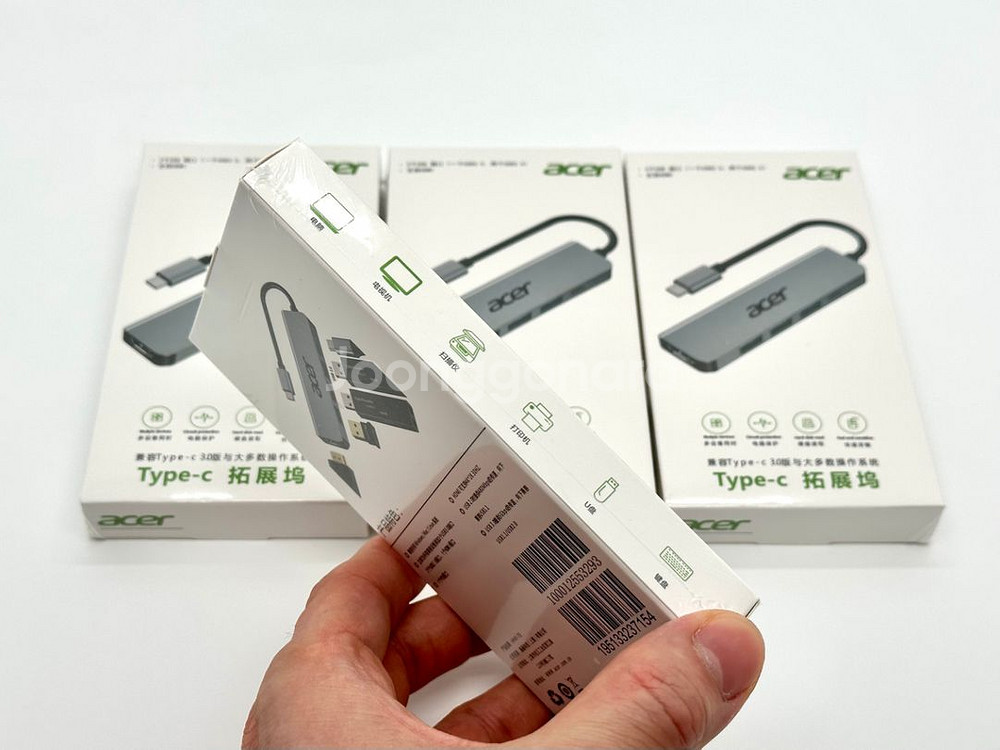 새상품 미개봉 acer 정품 type-c 허브 5in1--4