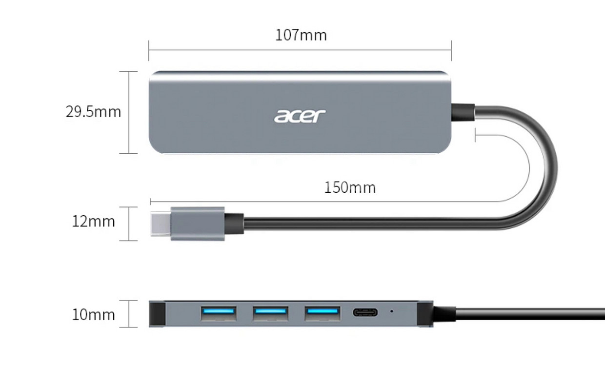 새상품 미개봉 acer 정품 type-c 허브 5in1--7