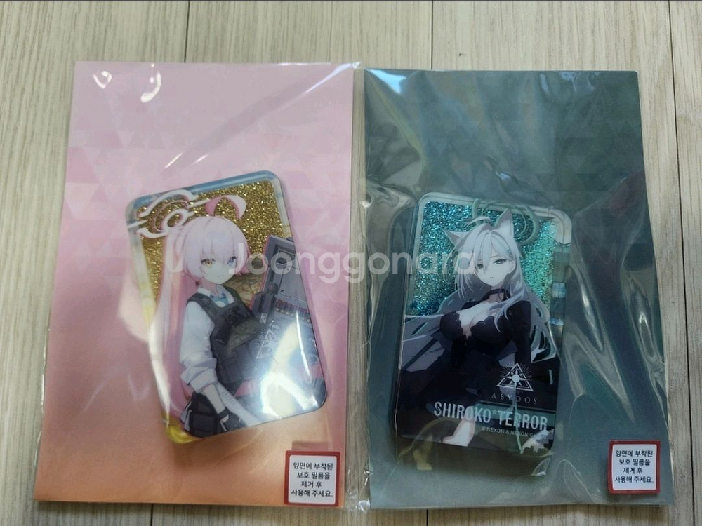 블루아카이브 샬레스토어 호시노,쿠로코 글리터아크릴 블럭--0