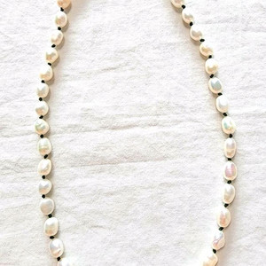 핸드메이드 매듭 진주목걸이