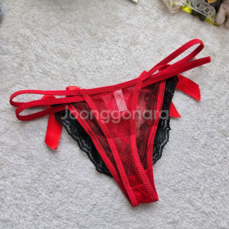 레이스 여성팬티 T팬티 4종 묶음 판매 티팬티--12