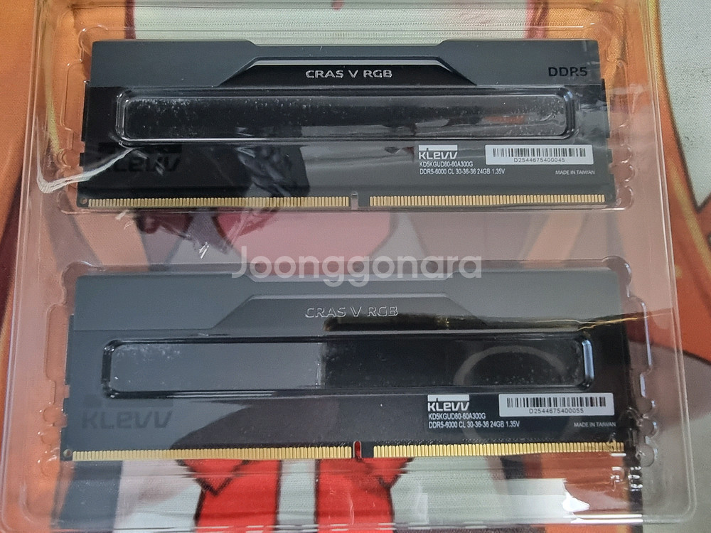 클레브 DDR5 6000 cl30 24GBx2 팝니다.--1