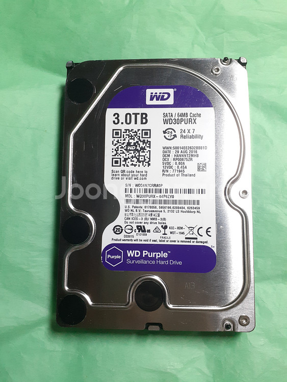 외장하드 WD Purple HDD 3TB USB3.0--9