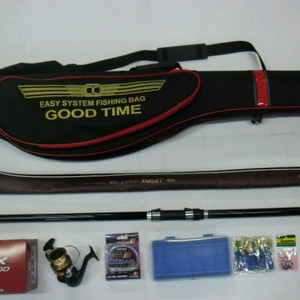 낚시가방+카본원투낚시대,서프대450+시마노4000번릴외
