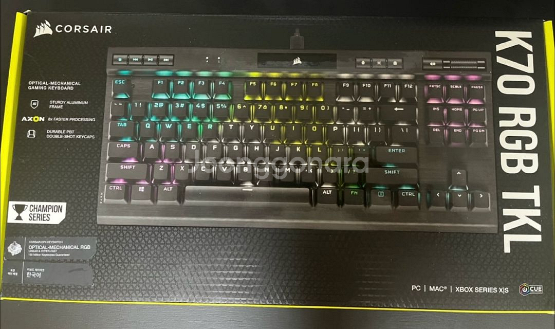 커세어 k70 RGB TKL OPX 공방풀윤활 제품--0