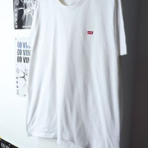 (XL-2XL) 리바이스 반팔 티셔츠 화이트 올드스쿨