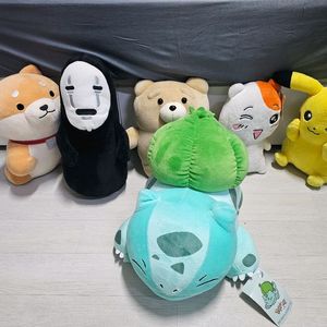 인형 6개 일괄 판매/피카츄/가오나시/에비츄/이상해씨/