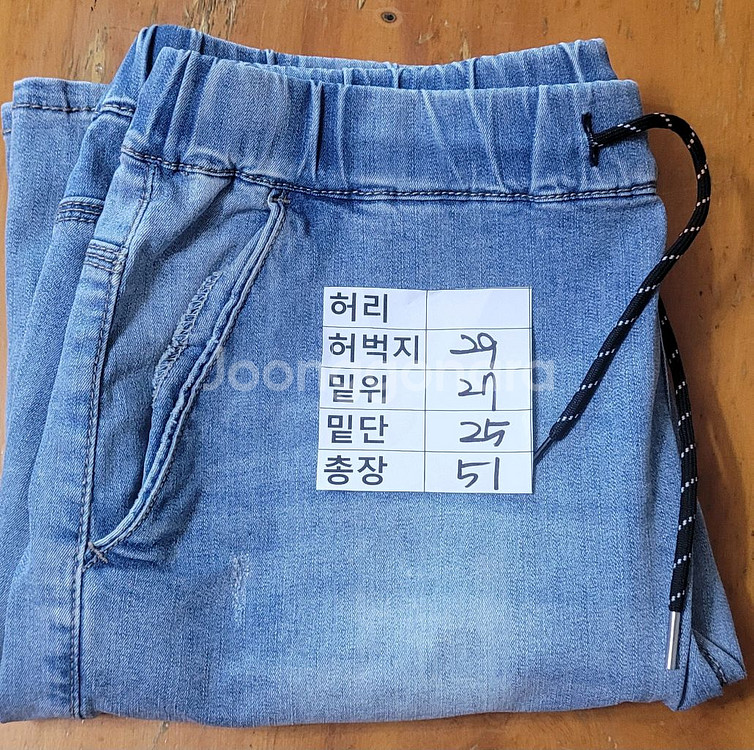 (남성32인치) 얇은 청반바지(여름용)--6